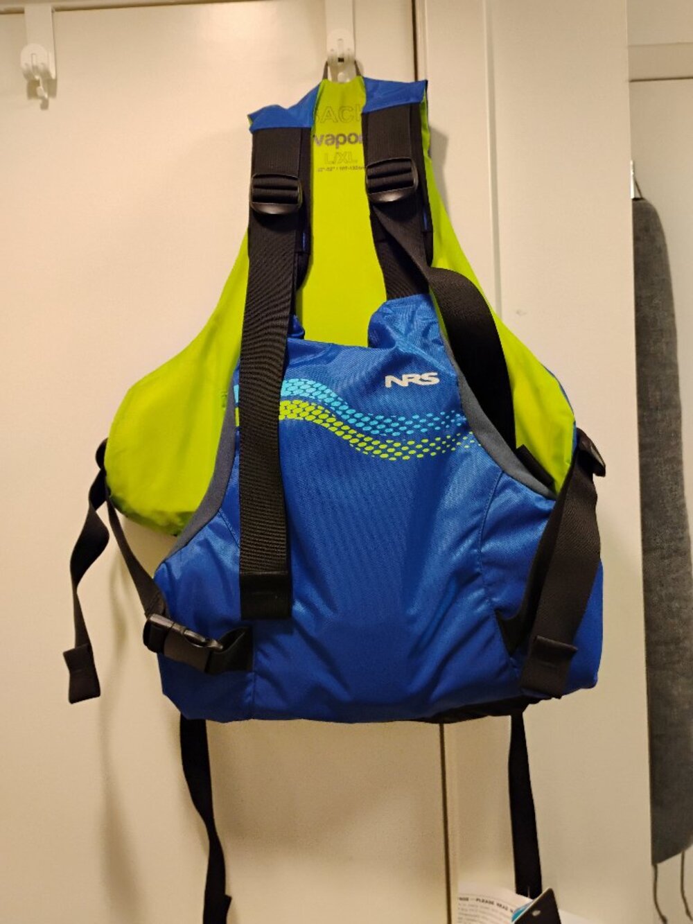 NEW - NRS Vapor PFD Life Jacket Paddle Swim Vest (Adult Size L/XL) Blue